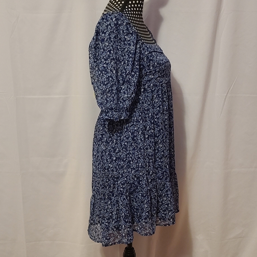 Francesca's Trixxi Blue Floral Dress - Picture 6 of 10